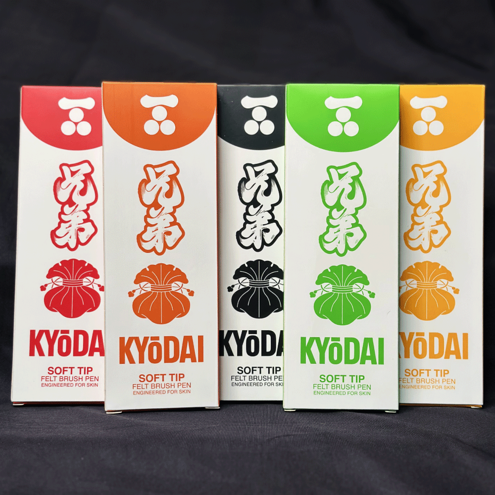 Kyodai | Marcadores Kyodai Free Hand para Tatuar – Punta Suave (SOFT-Tip)