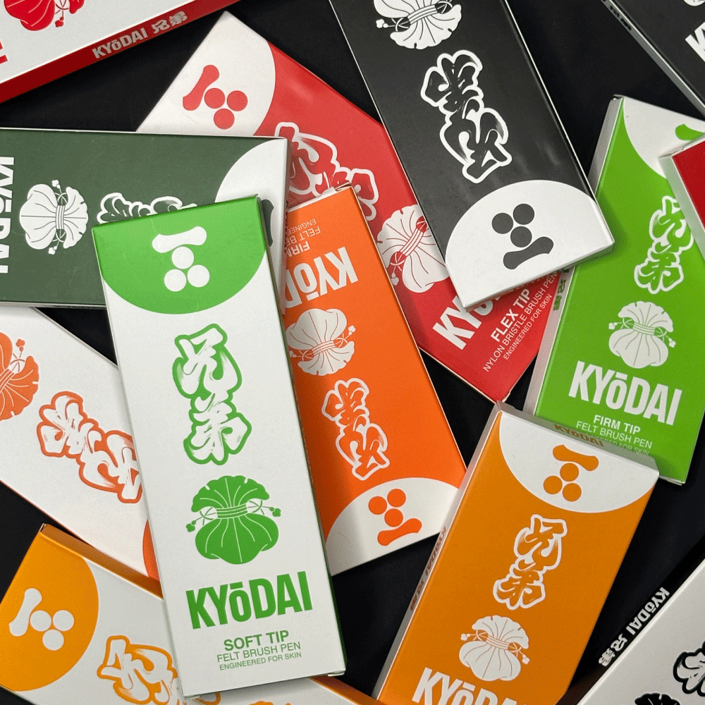 Kyodai | Marcadores Kyodai Free Hand para Tatuar – Kit Personalizado x5 $120.000