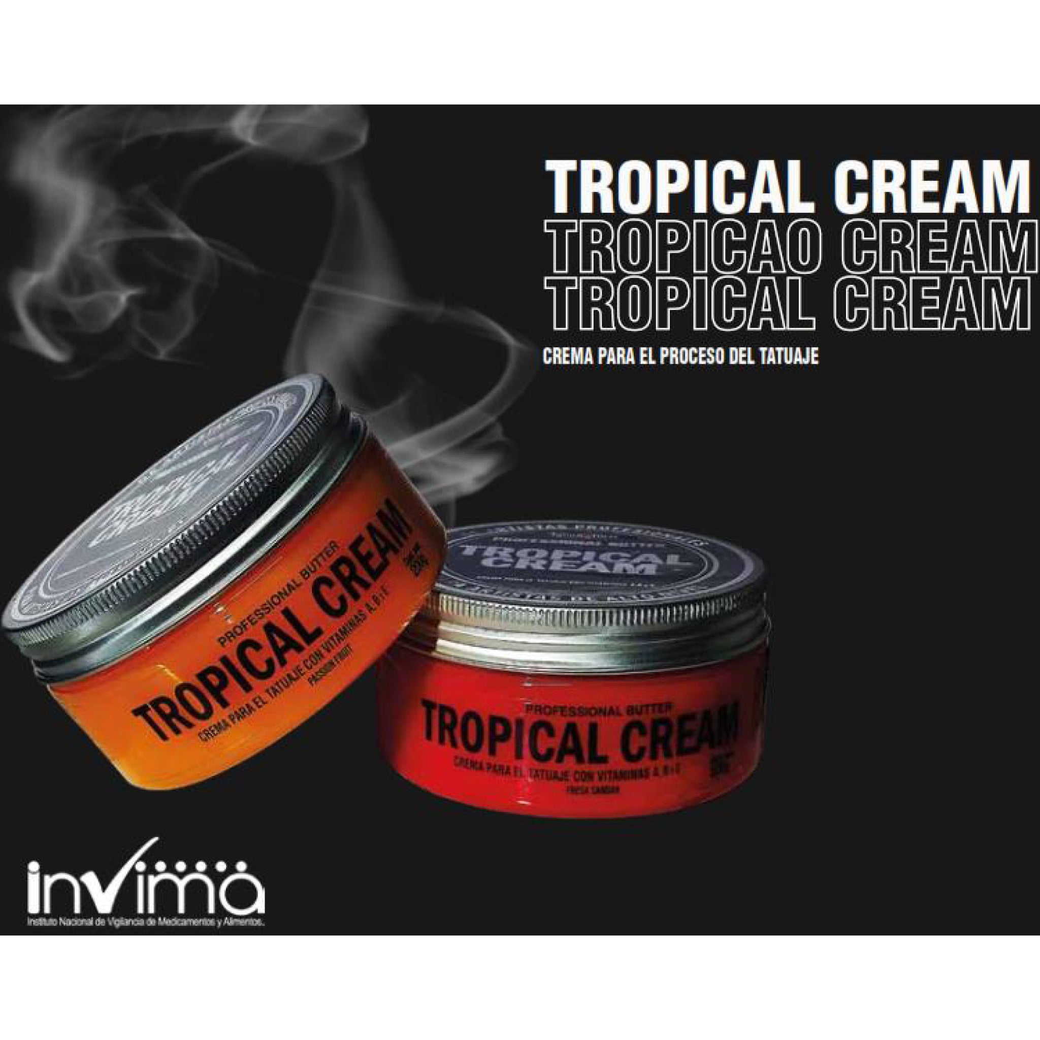 Royal Three | Tropical Cream Fresa Sandak 200gr — Crema para Tatuar